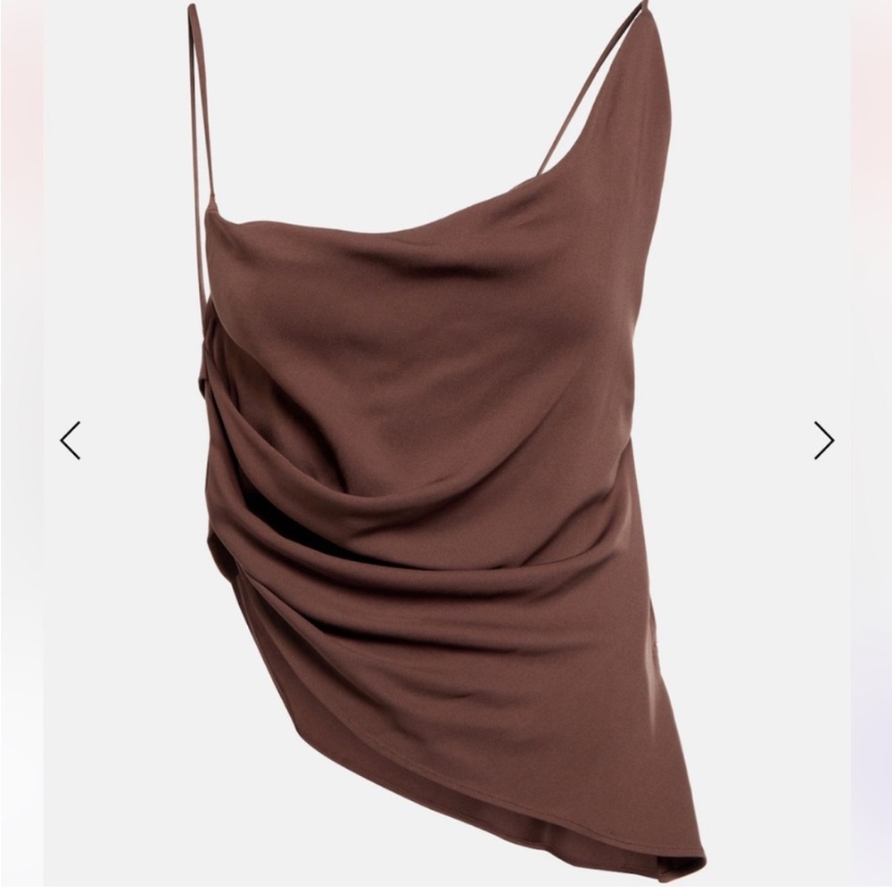 Christopher Esber Chocolate Drape Top